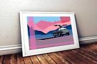 Mercedes Benz 300Sl Gullwing Print, Classic Car Wall Art Artwork Gift Pop Poster
