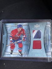 2009/10 Artifacts Hockey Guy Carbonneau Frozen Artifacts Dual NASTY Patch /25