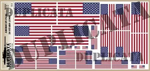 Diorama Accessory - American Flag, 50 Stars (1960-) - 1/72, 1/48, 1/32, 1/35 - Bild 1 von 4