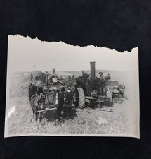 S.D. Butcher Ware & Milburn Threashing Near Overton Nebraska 1901 Vintage Photo 