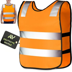 Bambini Gilet Segnalazione (3-12 Anni) Catarifrangente Giubbotto Scuola Bici - Bild 1 von 7