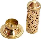 Safety Agarbatti Stand Brass Gold Safety Candle Stand H-6.5"