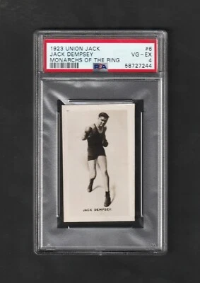 1923 Union Jack ~ Monarchs of the Ring Jack Dempsey #6 ~ PSA 4 ~ Must See!  - Image 1 of 2