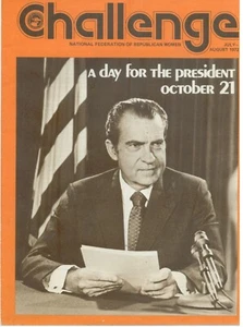 Politik Broschüre (1972/07) NIXON A Day For President 10/21 Rep Women Dole OF - Bild 1 von 3