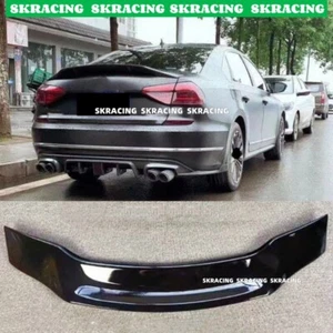 Glossy Black FRP Rear Trunk Spoiler Wing Kits For Volkswagen VW Passat 2009-2018 - Picture 1 of 16