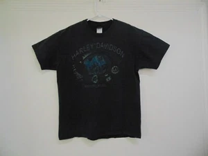 Harley Davidson T Shirt Mens Large Wayside Towcester England Black Motorcycle - Picture 1 of 7
