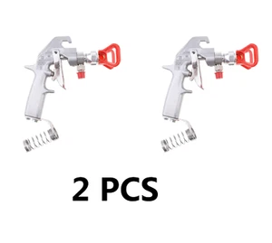 2 pz 248157 pistola a spruzzo airless argento Flex Plus con protezione per macchina segnaletica stradale - Foto 1 di 8