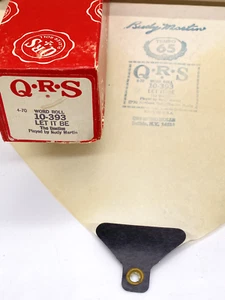 QRS 10-393 LET IT BE The Beatles Played By Rudy Martin Player Piano Word Roll - Picture 1 of 1