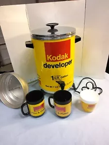 Vintage Kodak Developer Coffee Maker Electric 1 Gallon West Bend Works w/Cups - Picture 1 of 15