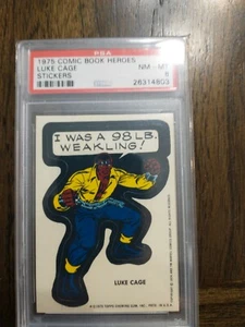 1975 Marvel Comic Book Heroes Stickers Luke Cage PSA 8 NM/MT - Picture 1 of 1