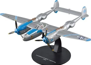 Die Cast Lockheed P-38 Lightning W.W.II Aircraft Collection Fighter 1/72 #80 - Picture 1 of 2