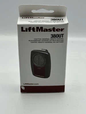 NEW! LIFTMASTER 380UT 2-BUTTON UNIVERSAL REMOTE TRANSMITTER - Image 1 of 4