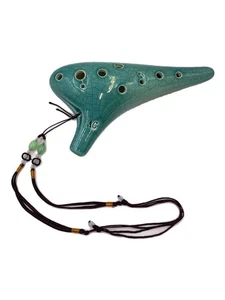 Other Brands Wind Instruments Ocarina Alto C Blue Used - Picture 1 of 7