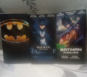 Batman 3 VHS Collection Batman 1989 Batman Returns 1992 Batman Forever 1995 - Picture 1 of 4