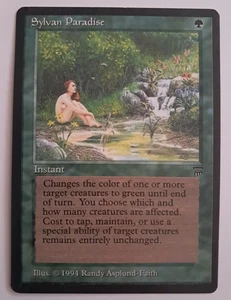 Sylvan Paradise LP Legends MTG Magic the Gathering - Picture 1 of 6