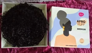 Afro Puff Drawstring Ponytail Updo 100% Human Hair - Picture 1 of 5