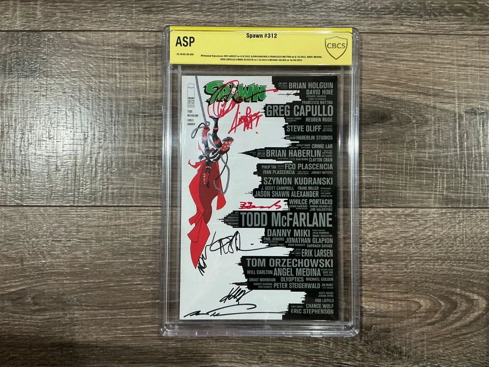 Spawn #312 CBCS ASP Skyline Variant SIGNED 7x - Image 1 of 4