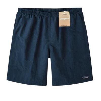 Pantalones Cortos Patagonia Para Hombre M Bolsos Largos 7" - Todo Uso Calzoncillos 58035 Forrados Azul Foto 1 de 4