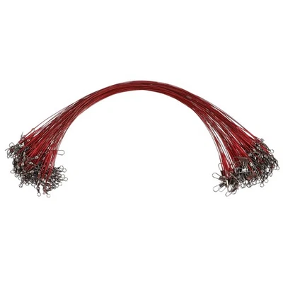 100pcs Fil de fil anti-morsure Fil de pêche haute résistance avec snap pivotant - Immagine 1 di 4