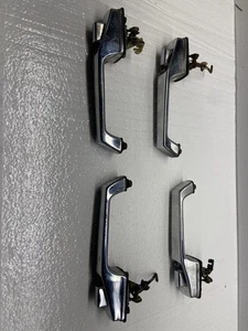 84-96 Jeep Cherokee XJ Comanche MJ Set Of 4 Chrome Exterior Door Handle Set OEM - Picture 1 of 13