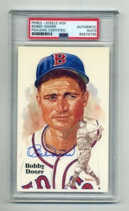 BOBBY DOERR AUTOGRAPHED PEREZ STEELE POST CARD PSA/DNA Encapsulated - NICE - Picture 1 of 1