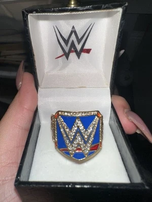 WWE Smackdown Women's Championship Belt Jewlery Ring ADJUSTABLE  (RARE) - Image 1 of 4