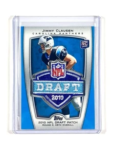 Jimmy Clausen 2010 Topps NFL Draft Logo Patch Carolina Panthers RC - Picture 1 of 2