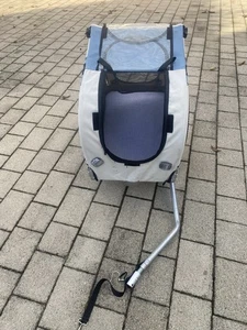 Hundeanhänger Fahrradanhänger Größe M Grau/Hellblau - Bild 1 von 3