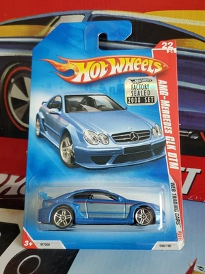 Hot Wheels 2008 Web Training AMG-Mercedes CLK DTM azul - holograma sellado de fábrica Foto 1 de 4