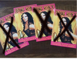 RuPaul Ru Paul - 1 Cartolina Promozionale Ufficiale Autografata Firmata Drag Race - Foto 1 di 1