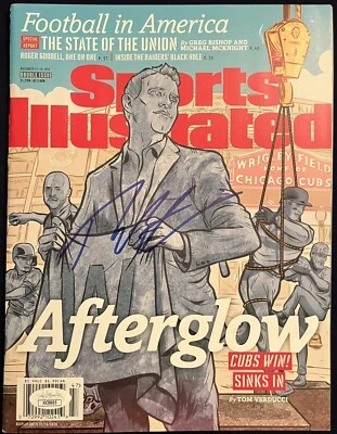 2016 Nov Sports Illustrated Theo Epstein Signed Autograph Chicago Cubs COA JSA - Image 1 of 2