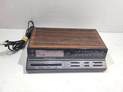 Realistic Chronomatic 267 AM/FM Alarm Clock Radio 12-1575 In Brown Color - Image 1 of 2