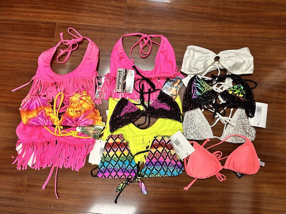 11 tops de bikini al azar tallas XS-XL - totalmente nuevos con etiquetas Foto 1 de 4