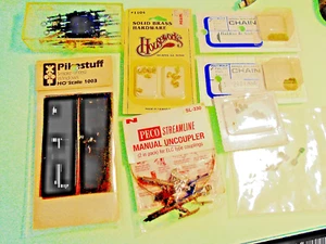 PEKO N-Manual Desacopladores, Cadenas, Ruedas Giratorias de Latón, HO Ventanas Tintadas Paquete Lote - Imagen 1 de 7