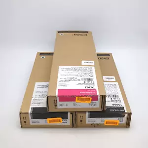 Epson T5968 350ml Toner Cartridge Matte Black, Vivid Magenta (Expired) Lot of 3 - Picture 1 of 3