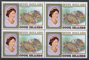 Cook Isl 1993: peces/marinos - 4x sello bueno en estado bastante bueno MNH en bloque - valor de catálogo 48 € - Imagen 1 de 1