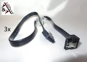 3x 0,5m 50cm Kabel SATA S-ATA I/II/III Datenkabel 3/6GBs Festplatte DVD Brenner - Bild 1 von 3
