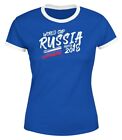 Damen T-Shirt Russland Russia Россия Fan-Shirt WM-Shirt Fußball
