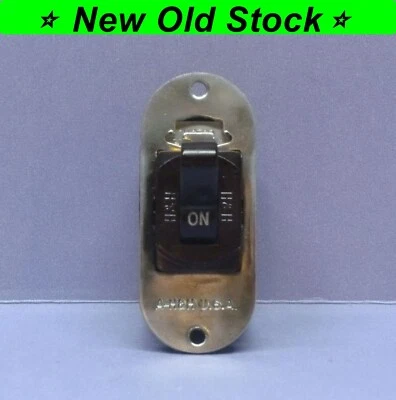Vintage Despard Interchangeable Toggle Panel Switch, Double-Pole DPST, Brown H&H - Image 1 of 4
