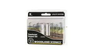 Woodland Scenics N 2252 Transformer Power Utility Poles Pre-Wired Weathered - Picture 1 of 4