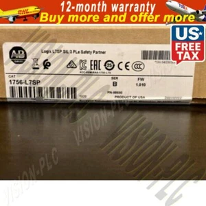 New AB 1756-L7SP /B Controllogix PLC Safety Partner 1756L7SP US Free Tax - Picture 1 of 1