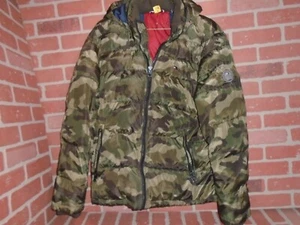 TOMMY HILFIGER ARMY CAMOFLAUGE PUFFER JACKE HERREN XL-HAT MÄNGEL-SIEHE BILDER - Bild 1 von 9