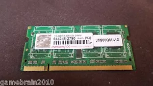 Transcend 2GB (1GB x 2) PC2-6400 DDR2 800 SoDimm 54332-7596 - Picture 1 of 3