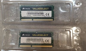 Corsair Laptop Memory 8 GB RAM Kit (2x4GB DDR3 1333Mhz) CMS08GX3M2A1333C9 - Picture 1 of 2
