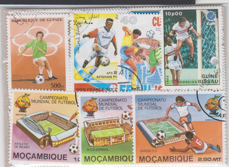 SOCCER - 50 DIFFERENT TOPICS STAMPS !!! FREE SHIPPING. - Image 1 of 1