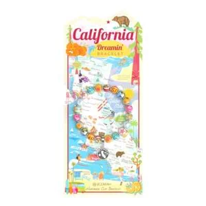 NUEVO JILZARAH Hecho a Mano Cuentas de Arcilla DESTINO CALIFORNIA Multicolor Pulsera 8mm - Imagen 1 de 3