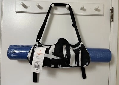 Lucy Yoga Mat Sling or Full Size Bag Black/White or Multi Fire Dance Print NEW Foto 1 de 4