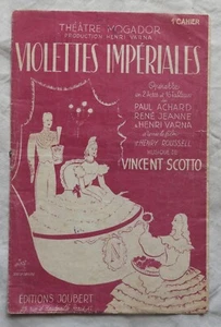 Partition ancienne 1948 VIOLETTES IMPERIALES / Vincent Scotto... - Picture 1 of 4