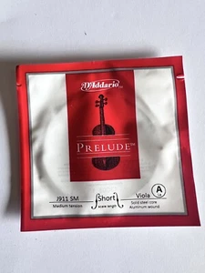 New Old Stock D'Addario Prelude Viola Single A String, Short, Medium Tension - Picture 1 of 2