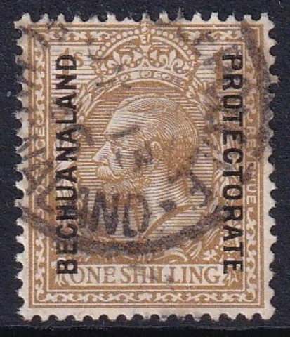 BECHUANALAND 1925-27 KGV Overprint 1/- Bistre-Brown SG 98 Used (CV £26) Cover